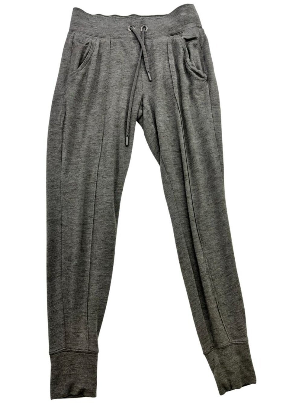 Athleta Womens Techie Jogger Pants Drawstring Waist Stretch Size XS Heather Gray